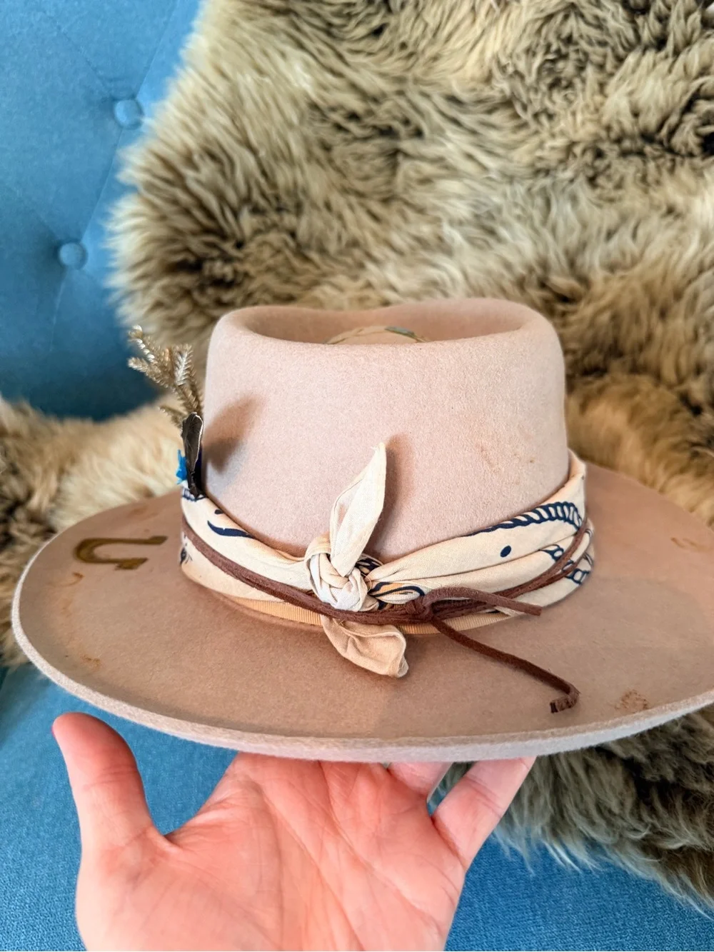 Rancher Hat Custom Ordered by Lack of Color 57CM brand New